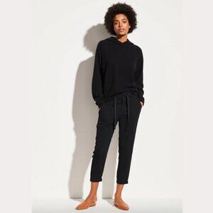 Vince Overlap Wool Cashmere Hoodie XL Black